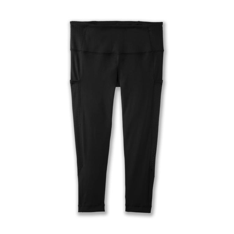 Brooks Method 1/2 Crop Women's Running Leggings - Black (24159-MSZI)